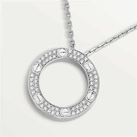 cartier love necklace 6 diamonds|love necklace diamond paved.